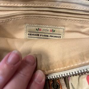 Vintage Fossil floral crossbody - hard to find